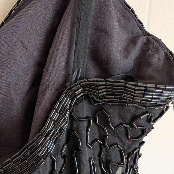 Stephen Yearick Silk Hand Beaded Sheath Mini Dress - Picture 6 of 11